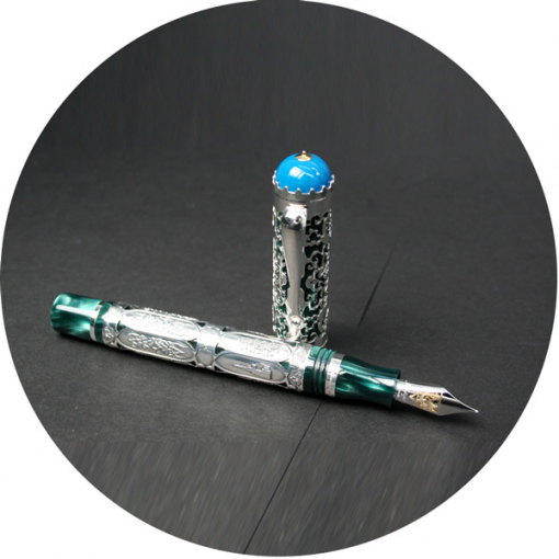 Перьевая ручка Montegrappa Kazan Silver Fountain pen