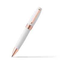Шариковая ручка Montegrappa Fortuna White Resin Rose Gold PVD Ballpoint pen