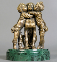 Статуэтка "Дети с собакой"