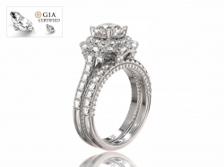 Кольцо “Бриджит” из золота с бриллиантами