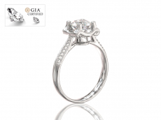 Эксклюзивное золотое кольцо “Эстель” с бриллиантами