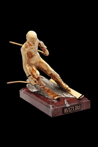 Статуэтка "Горнолыжник" (золотой)