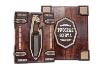 Книга Русская охота (с ножом) Striscia marrone