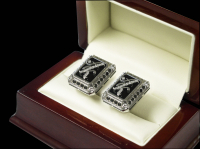 Запонки из белого золота "AK"