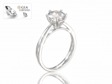 Кольцо “Аделин” из золота с бриллиантом