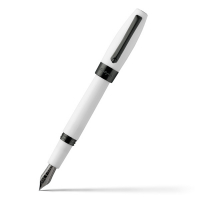 Перьевая ручка Montegrappa Fortuna White Resin Ruthenium PVD Fountain pen