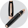 Перьевая ручка Montegrappa Fortuna Guardian Angel Rose Gold Black Resin pens