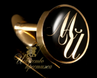 Запонки с инициалами "МЙ"