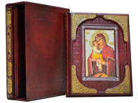 Книга Земная жизнь Иисуса христа и богородицы 2-х томник (Бордовый)
