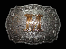 Пряжка для ремня с монограммой "М"