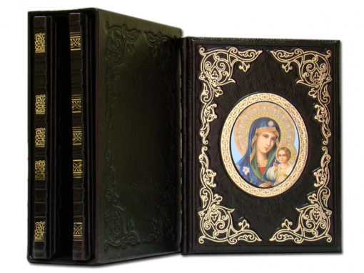 Книга Чудотворные иконы серия из 3-х книг (темно-коричневый)