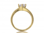 Кольцо “Клэр” из золота с фианитом