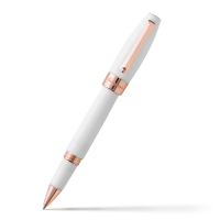 Роллеровая ручка Montegrappa Fortuna White Resin Rose Gold PVD Roller