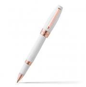Роллеровая ручка Montegrappa Fortuna White Resin Rose Gold PVD Roller