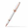Роллеровая ручка Montegrappa Fortuna White Resin Rose Gold PVD Roller