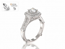 Золотое кольцо “Элиан” с бриллиантами