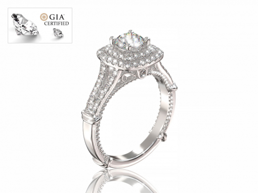 Золотое кольцо “Элиан” с бриллиантами