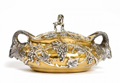 СЕРЕБРЯНАЯ ШКАТУЛКА "ТУР"