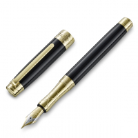 Ручка перьевая "DALVEY" SIGNATURE  Black 18K Gold  FP F