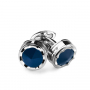 Запонки Montegrappa Parola Stainless steel, Navy Blue Cufflinks