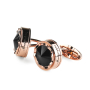Запонки Montegrappa Parola Rose Gold PVD, Black Cufflinks