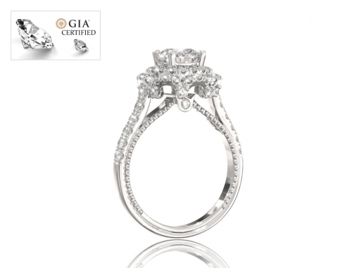 Золотое кольцо с бриллиантами “Жозефин”