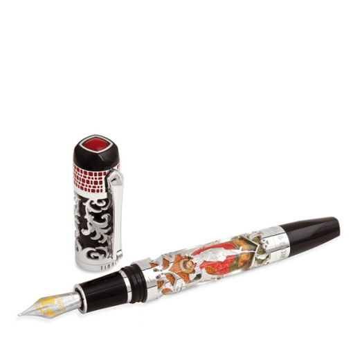 Перьевая ручка Tibaldi Sanctus Michael Archangelus Silver Fountain pen