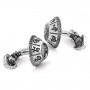 Запонки Montegrappa The Alchemist Silver Cufflinks