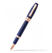 Перьевая ручка Montegrappa Fortuna Blue Resin Rose Gold PVD Fountain pen