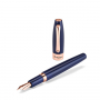 Перьевая ручка Montegrappa Fortuna Blue Resin Rose Gold PVD Fountain pen