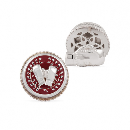Запонки Montegrappa The Boxing Silver Cufflinks