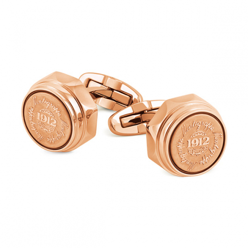 Запонки Montegrappa Emblema Rose Gold PVD