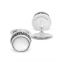 Запонки Montegrappa Extra White Mother-of-Pearl Inlay Cufflinks
