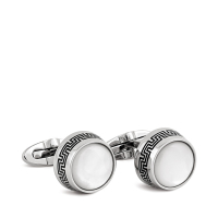Запонки Montegrappa Extra White Mother-of-Pearl Inlay Cufflinks