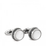 Запонки Montegrappa Extra White Mother-of-Pearl Inlay Cufflinks