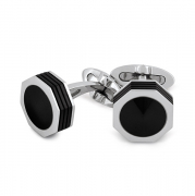 Запонки Montegrappa NeroUno Onyx inlay Cufflinks