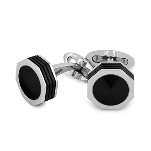 Запонки Montegrappa NeroUno Onyx inlay Cufflinks