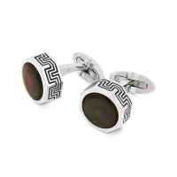 Запонки Montegrappa Privilege Stainless Steel Mother-of-Pearl inlay Cufflinks