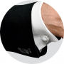 Запонки Montegrappa Privilege Stainless Steel White Mother-of-Pearl Inlay Cufflinks