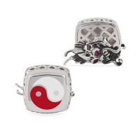 Запонки Montegrappa Yin Yang Silver Cufflinks