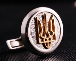 Запонки с тризубом