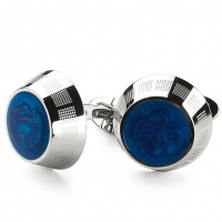 Запонки Montegrappa Miya Stainless steel, Turquoise Cufflinks