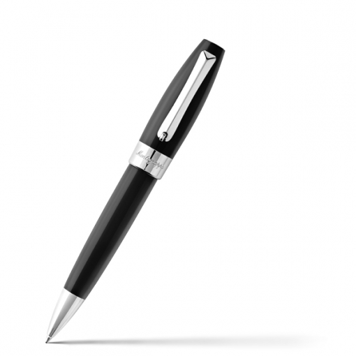 Шариковая ручка Montegrappa Fortuna Black Resin Palladium PVD Ballpoint pen