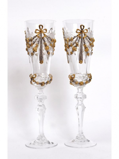 Серебряный Бокалы Свадебные