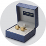 Запонки Montegrappa Emblema Ukraine Yellow Gold PVD Cufflinks