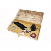 Письменный набор с чёрным пером