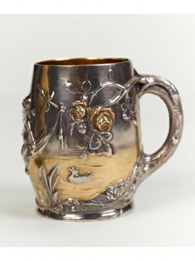 Серебреная Чашка детская Ангелочки