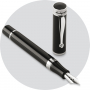 Перьевая ручка Montegrappa Ducale Black Resin and Palladium PVD Fountain pen