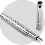 Перьевая ручка Montegrappa Memoria Filigree Engine Turning Silver Fountain pen