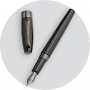 Перьевая ручка Montegrappa Fortuna Black Resin Ruthenium PVD Fountain pen